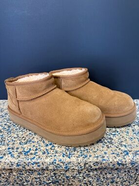 UGG Classic Ultra Mini Platform Chestnut